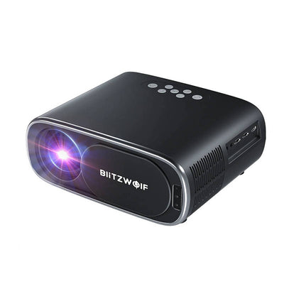 BlitzWolf BW-V4 1080p projektori, Wi-Fi + Bluetooth (melns)