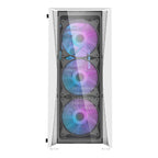 Darkflash DK352 Plus datora korpuss (melns un balts) + 4 ARGB ventilatori