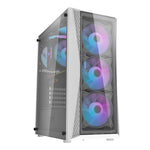 Darkflash DK352 Plus datora korpuss (melns un balts) + 4 ARGB ventilatori