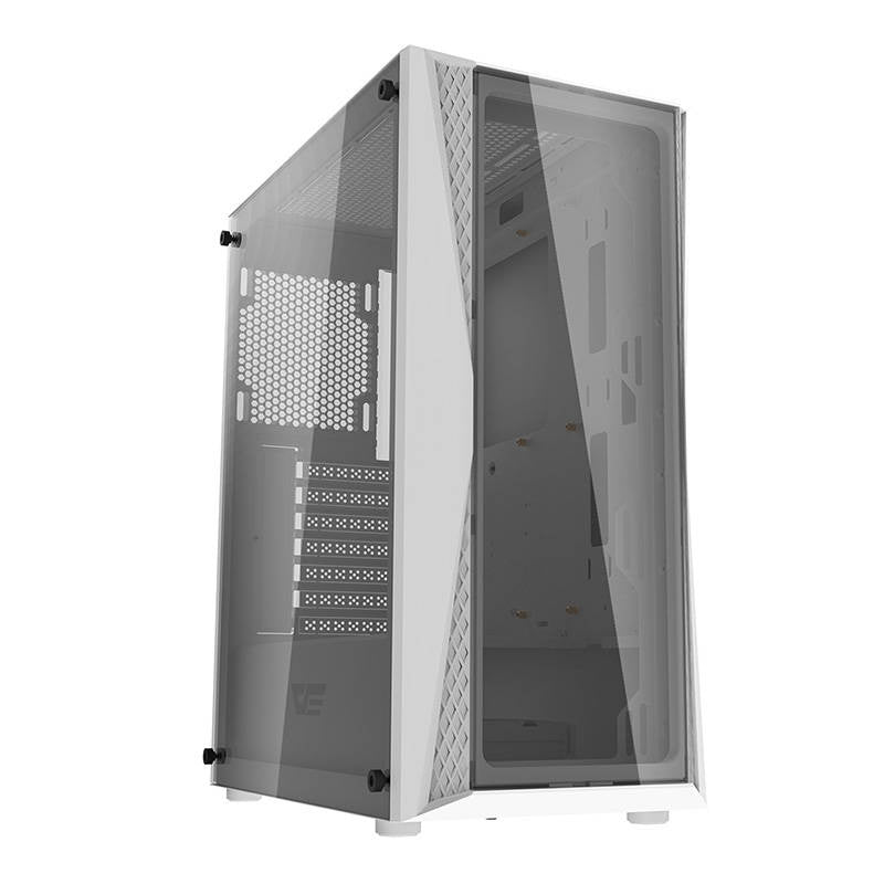 Darkflash DK352 Plus datora korpuss (melns un balts) + 4 ARGB ventilatori