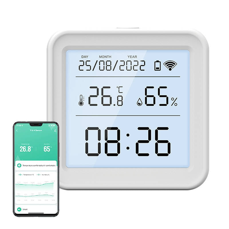 Viedais temperatūras un mitruma sensors WiFi Gosund S6 LCD Tuya