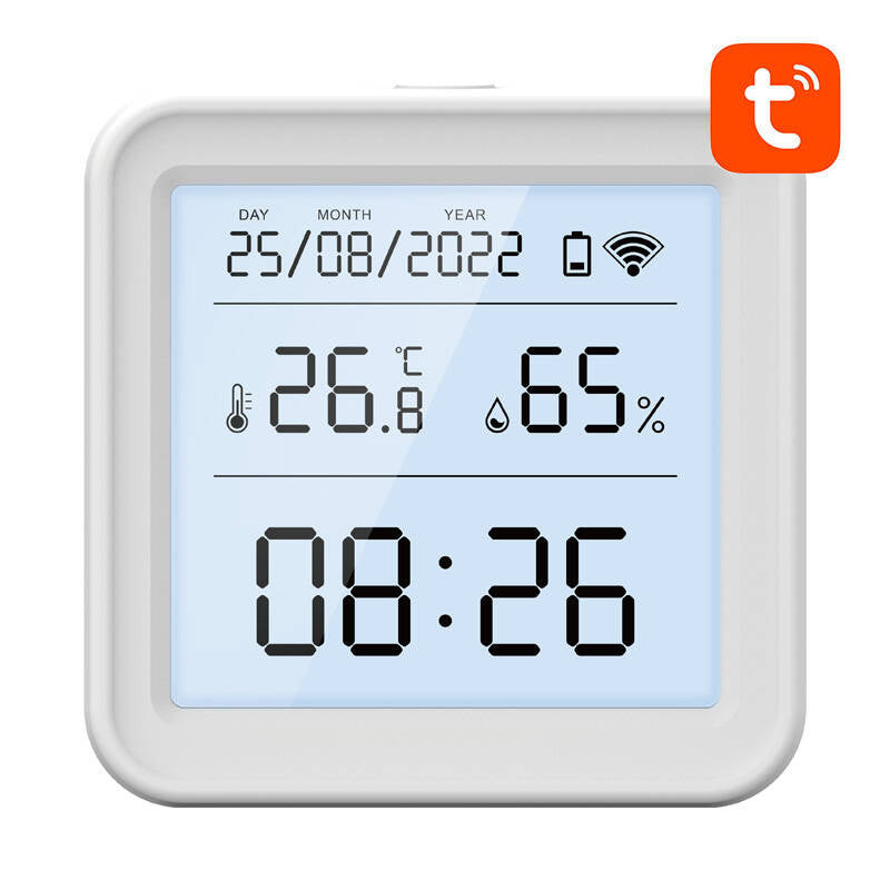 Viedais temperatūras un mitruma sensors WiFi Gosund S6 LCD Tuya
