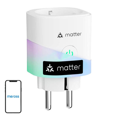 Viedā kontaktligzda MEROSS MSS315CFH-EU ar enerģijas patēriņa monitoru (Matter)