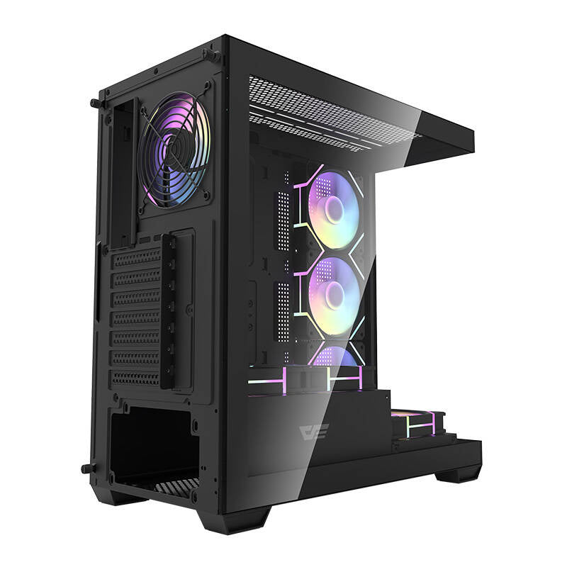 Darkflash DS900 datora korpuss (melns) + 7 ARGB ventilatori