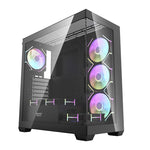 Darkflash DS900 datora korpuss (melns) + 7 ARGB ventilatori
