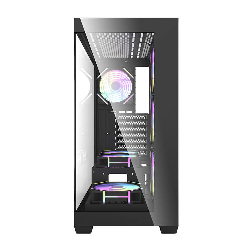 Darkflash DS900 datora korpuss (melns) + 7 ARGB ventilatori