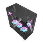 Darkflash DS900 AIR datora korpuss (melns) + 6 ARGB ventilatori
