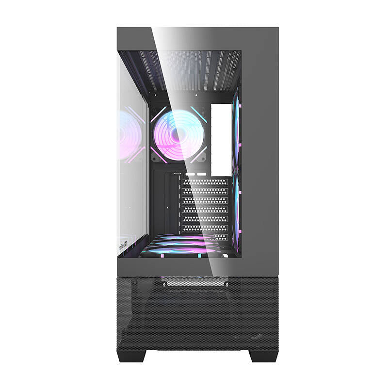 Darkflash DS900 AIR datora korpuss (melns) + 6 ARGB ventilatori