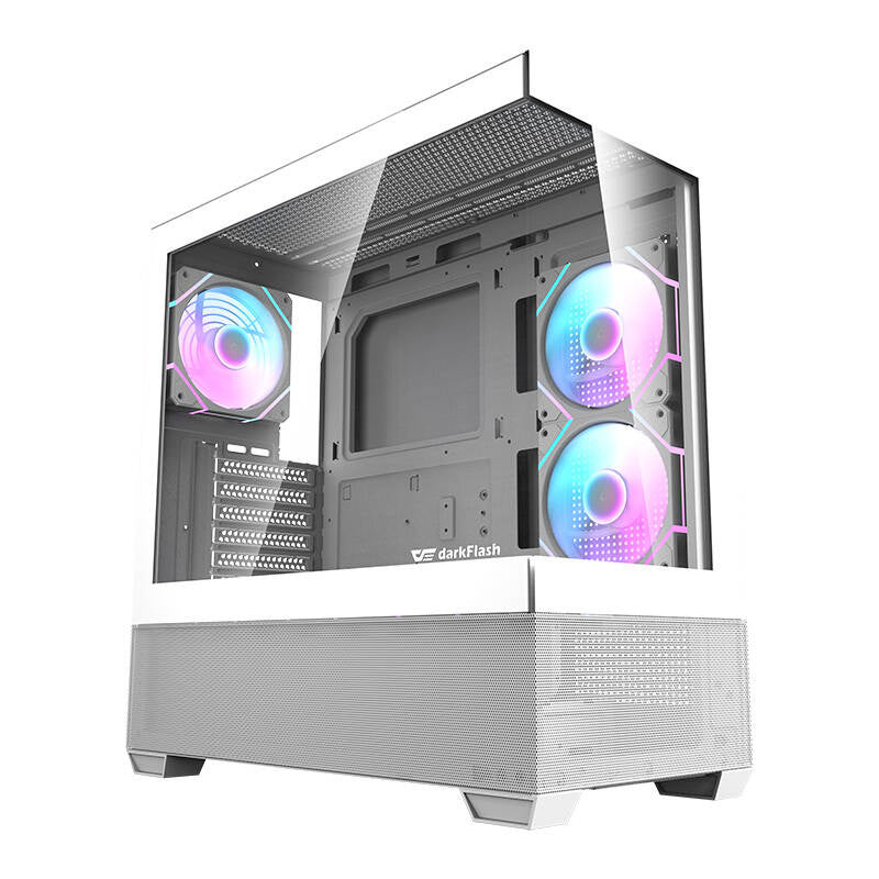 Darkflash DS900 AIR computer case (white) + 6 ARGB fans