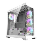 Datora korpuss Darkflash DS900 (balts) + 7 ARGB ventilatori