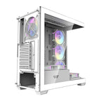 Datora korpuss Darkflash DS900 (balts) + 7 ARGB ventilatori
