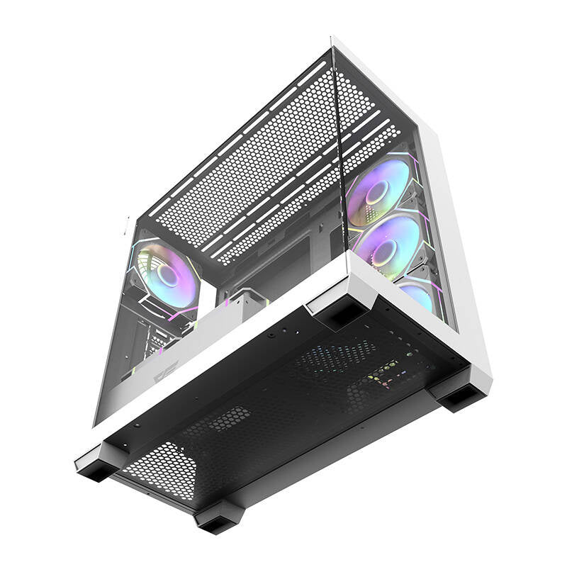 Datora korpuss Darkflash DS900 (balts) + 7 ARGB ventilatori