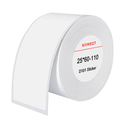 Termo uzlīmes Niimbot 25x60 mm, 110 gab. (baltas)