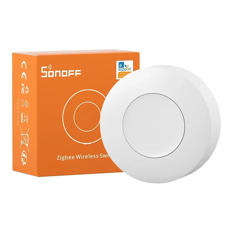 Viedā Zigbee bezvadu poga Sonoff SNZB-01P (apaļa tālvadības pults)