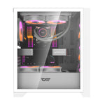 Darkflash DRX70 MESH datora korpuss (balts) + 4 RGB ventilatori