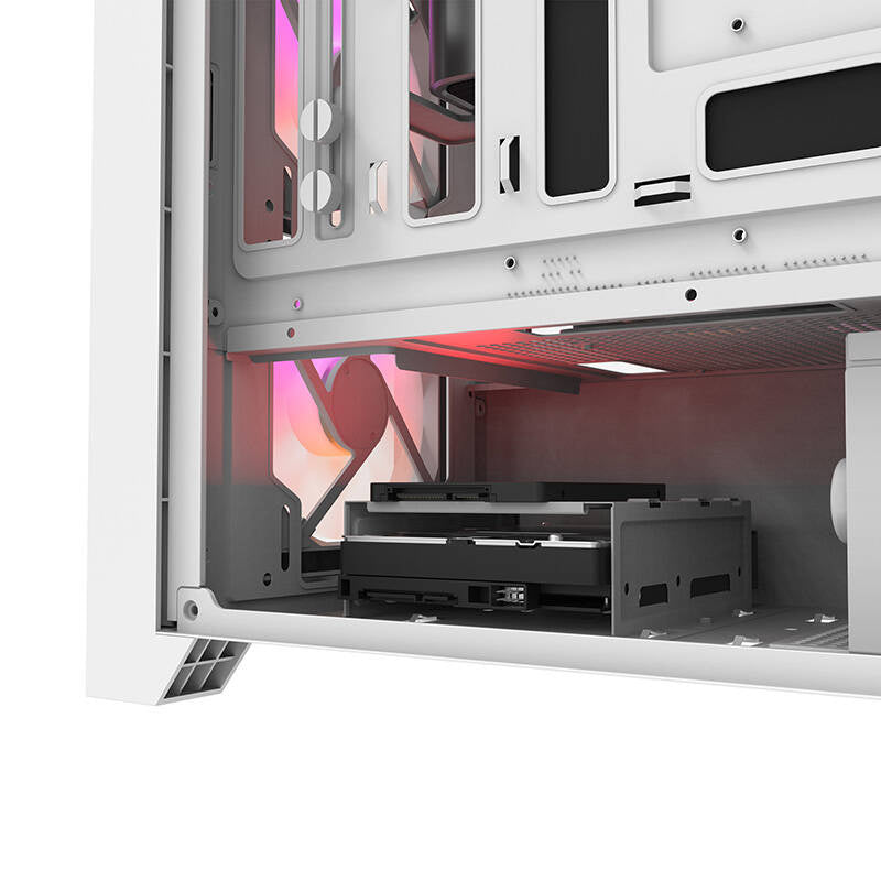 Darkflash DRX70 MESH datora korpuss (balts) + 4 RGB ventilatori