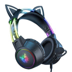 ONIKUMA X15 PRO spēļu austiņas ar Cat funkciju (melnas)