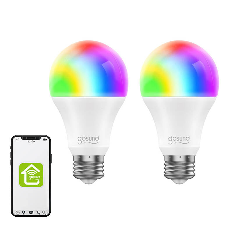 Viedā spuldze WiFi RGB LED Gosund WB4-2 E27 (2 gab. komplektā) Tuya
