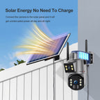 LS-4GS22 Wholesales UBox 4MP 4G/WiFi Dual Lens Solar Powered Battery Camera