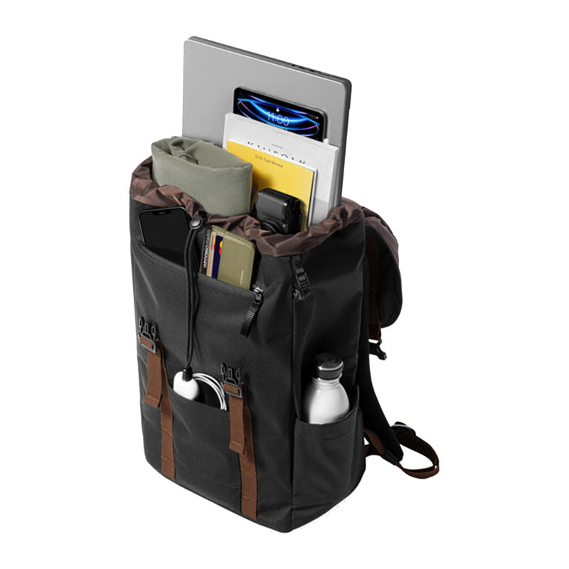 Mugursoma klēpjdatoram Tomtoc VintPack-TA1, 22L / 15,6'' (melna)