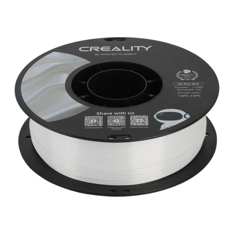 CR-Silk PLA kvēldiegs Creality (balts)