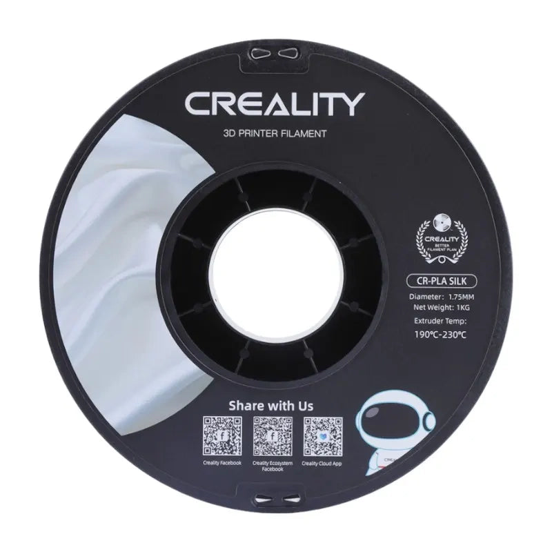 CR-Silk PLA kvēldiegs Creality (balts)