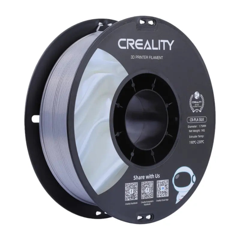 CR-Silk PLA kvēldiegs Creallity (sudrabains)