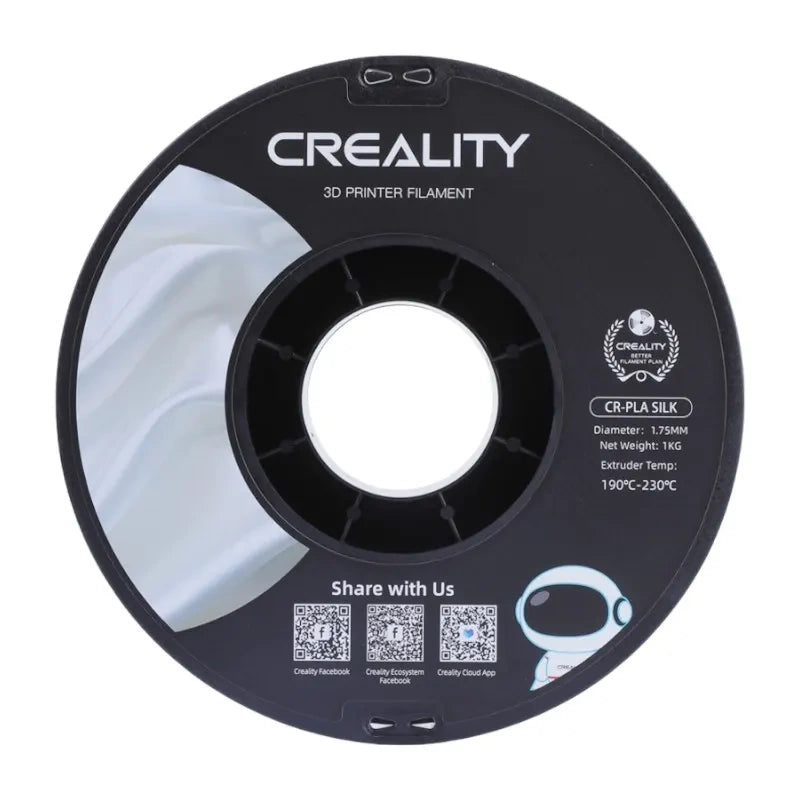 CR-Silk PLA kvēldiegs Creallity (sudrabains)