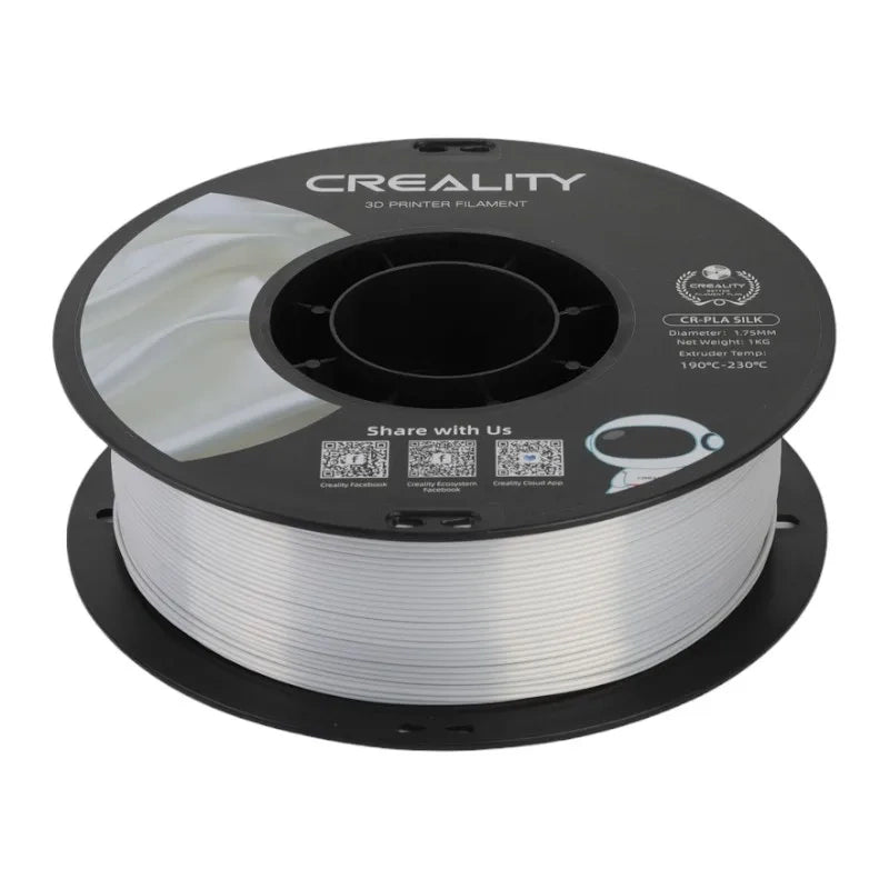 CR-Silk PLA kvēldiegs Creallity (sudrabains)
