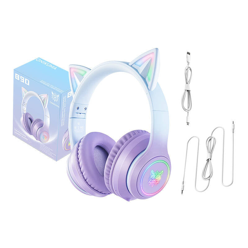ONIKUMA B90 ​​spēļu austiņas (zilas/violetas)