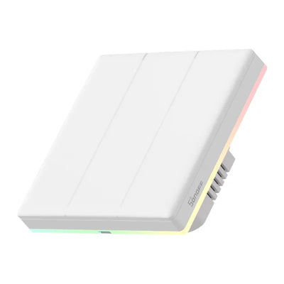 Viedais Wi-Fi skārienjutīgais sienas slēdzis Sonoff TX T5 3C (3 kanālu)