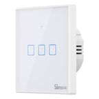 Atjaunināts viedais slēdzis WiFi + RF 433 Sonoff T2 EU TX (3 kanālu)