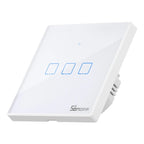 Atjaunināts viedais slēdzis WiFi + RF 433 Sonoff T2 EU TX (3 kanālu)