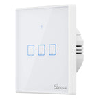 Atjaunināts viedais slēdzis WiFi + RF 433 Sonoff T2 EU TX (3 kanālu)