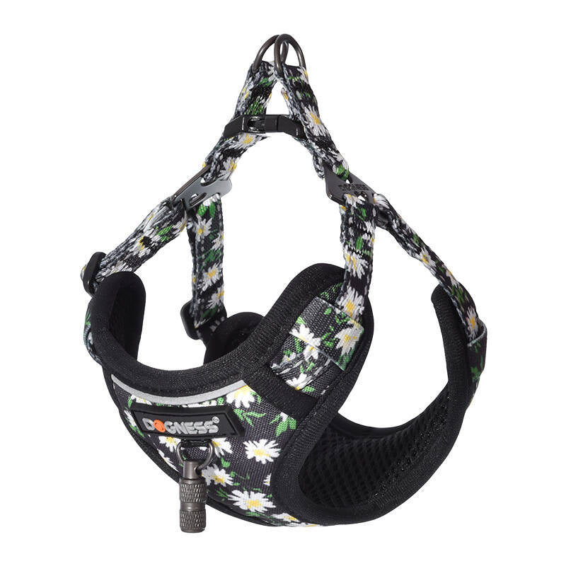 Suņu komplekts Dogness iemaukti un pavada (Daisy Black)