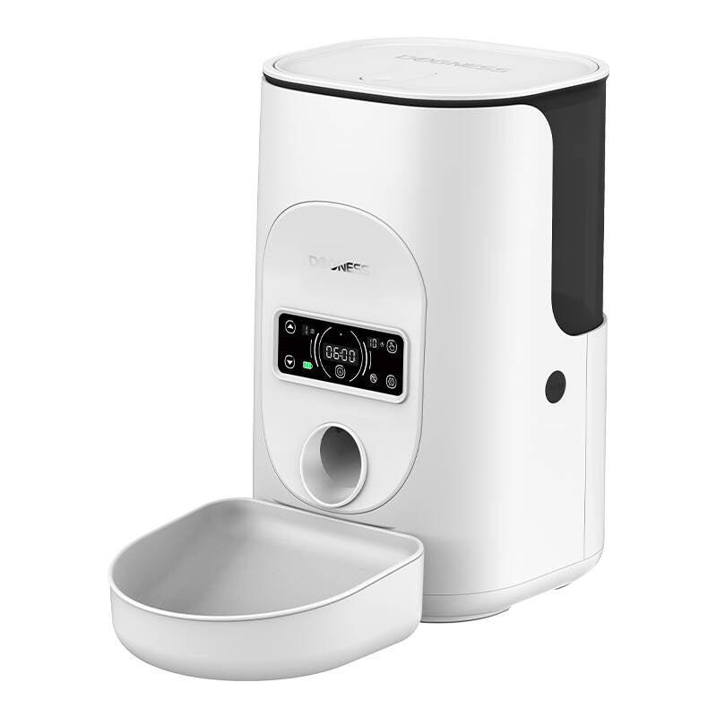 Automatic pet feeder Dogness F17 4L with melanine bowl (white)