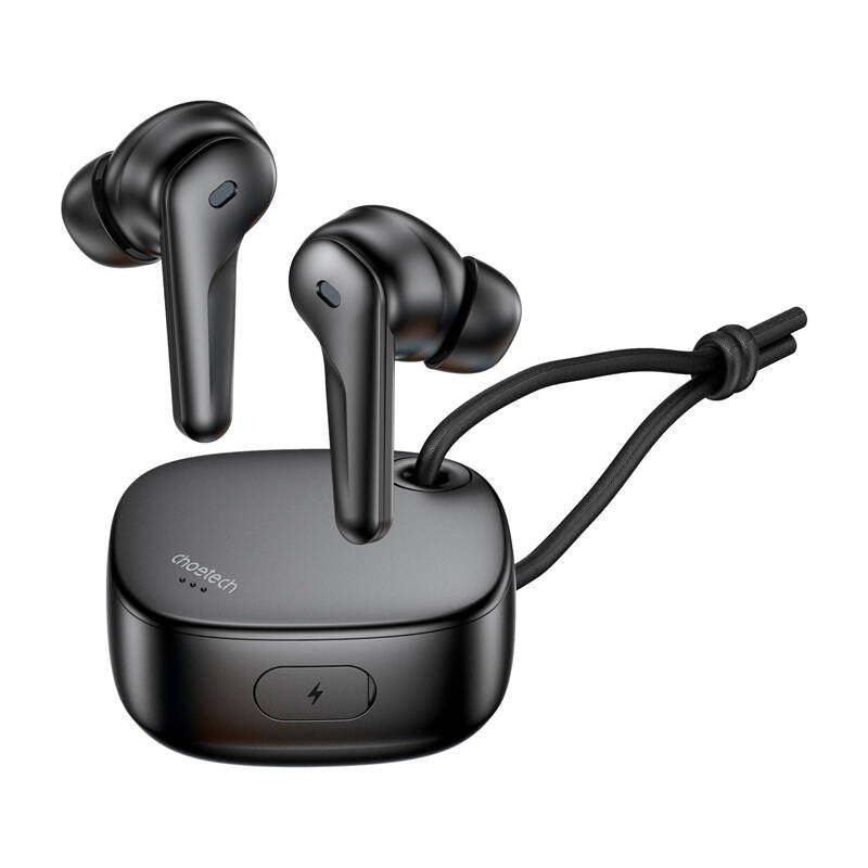 TWS Choetech BH-T17 ANC+ENC bezvadu austiņas (melna krāsa)