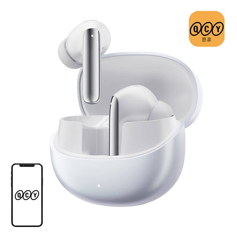 TWS QCY MeloBuds Pro HT08 austiņas, ANC (balta krāsa)