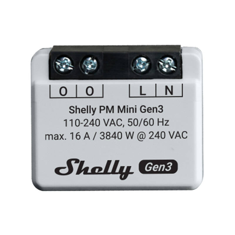 Shelly PM Mini Gen3 2 kontrolieru komplekts, WiFi/Bluetooth