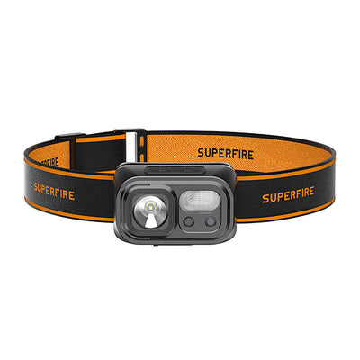 Superfire HL23-S pieres lukturītis, 350lm, USB-C