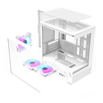 Darkflash DB330M computer case (white) + 3 ARGB fans
