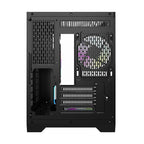 Darflash FT350 datora korpuss + 5 aRGB ventilatori (melns)