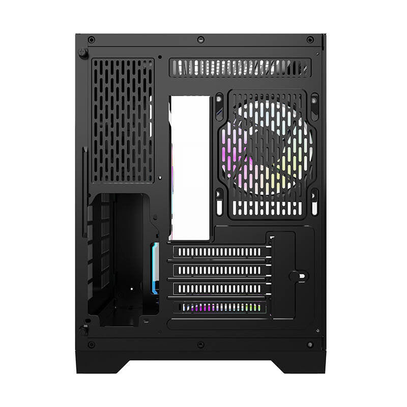 Darflash FT350 datora korpuss + 5 aRGB ventilatori (melns)