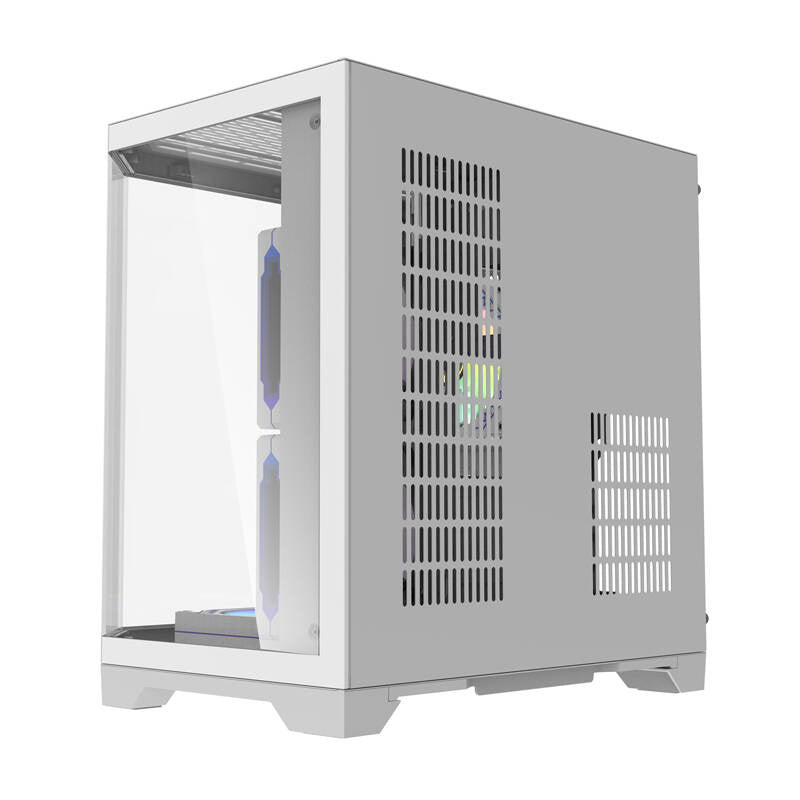 Darflash FT350 datora korpuss + 5 aRGB ventilatori (balts)