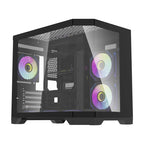 Darflash FT418 datora korpuss + 6 aRGB ventilatori (melns)