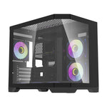 Darflash FT418 datora korpuss + 6 aRGB ventilatori (melns)