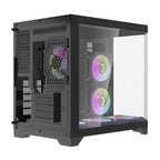 Darflash FT418 datora korpuss + 6 aRGB ventilatori (melns)