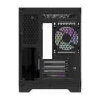 Darflash FT418 datora korpuss + 6 aRGB ventilatori (melns)