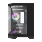 Darflash FT418 datora korpuss + 6 aRGB ventilatori (melns)