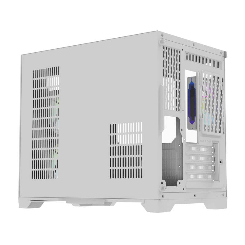 Darflash FT418 datora korpuss + 6 aRGB ventilatori (balts)